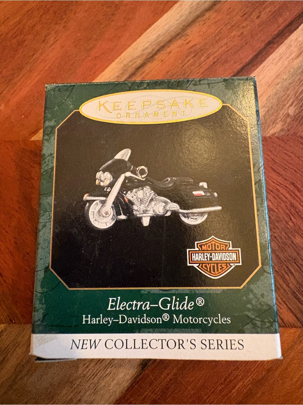 Harley-Davidson Electra-Glide Ornament in Black and Silver